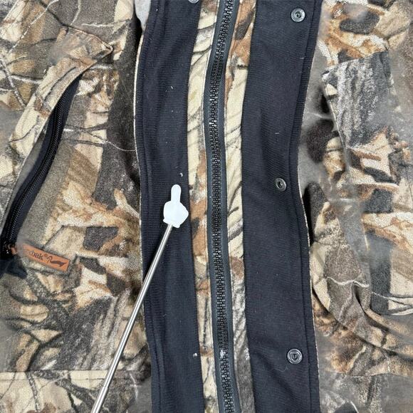 Vintage Realtree Hunting Camo Jacket Full Zip Mesh Lined Woodland 90s - Picture 5 of 5